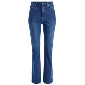 Alice and Olivia High Rise Straight Long Tall Leg Jeans